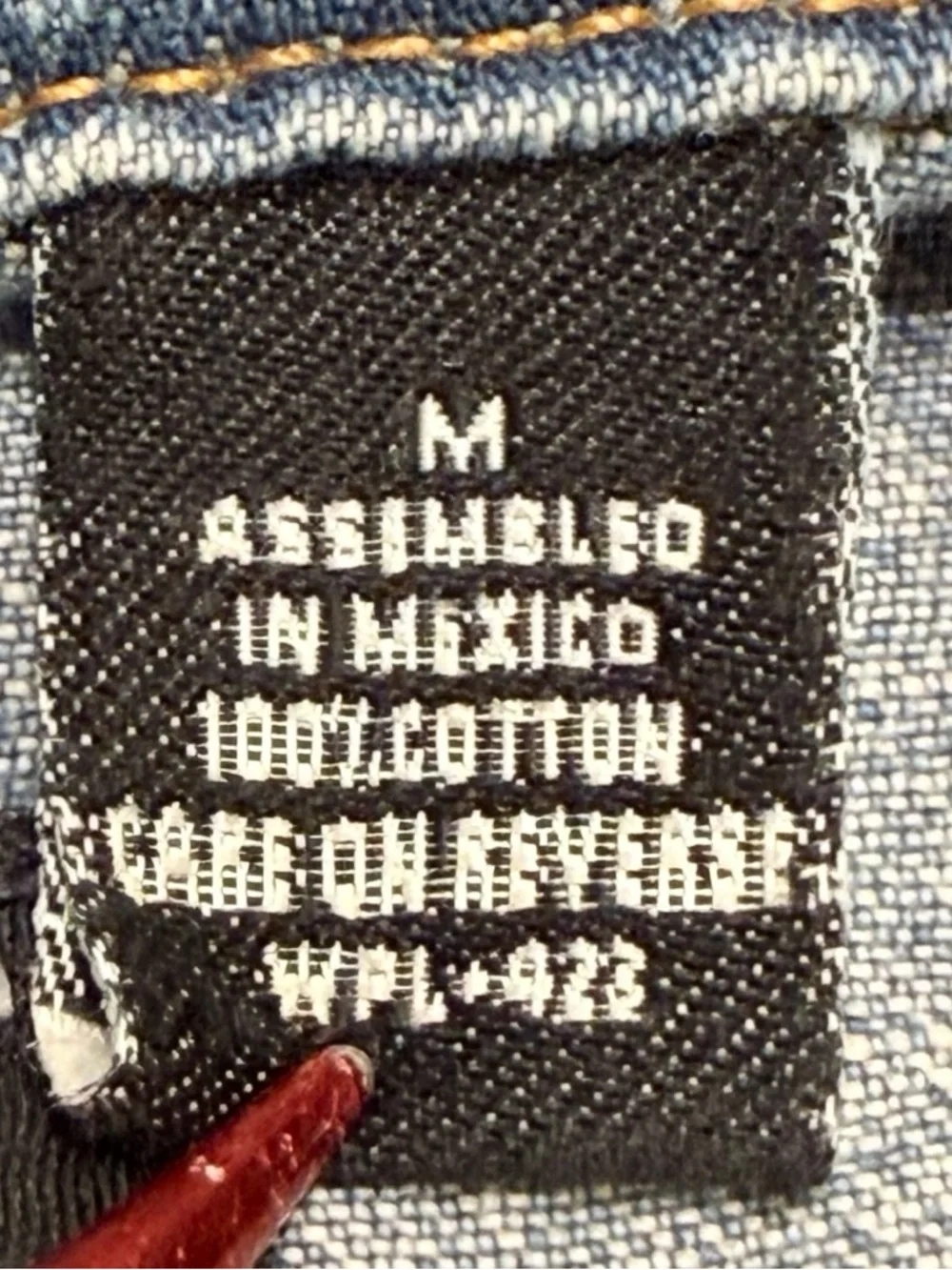 VTG Levis Red Tab Denim Chore Coat Jacket Womens M 90s Y2K Workwear Grandmacore - Picture 13 of 14